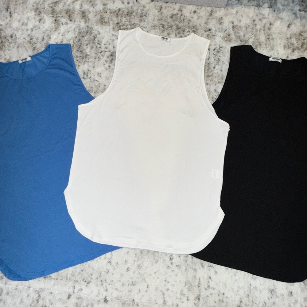 COOFANDY Men's 3 Pack Workout Tank Tops/Muscle Tees | Medium | NWOT